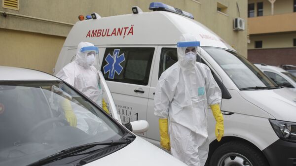 Ambulanță, coronavirus, România - Sputnik Moldova-România