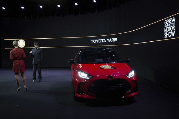 Автомобиль Toyota Yaris на выставке Palexpo в Женеве - Sputnik Moldova-România