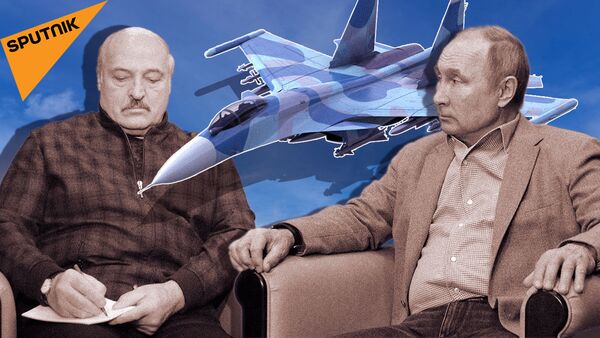 Лукашенко попросил у Путина дополнительные истребители. Зачем ему Су-30СМ? - Sputnik Молдова