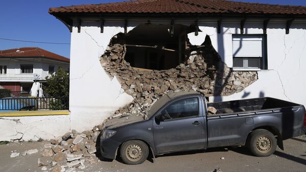 Последствия землетрясения в Греции - Sputnik Молдова