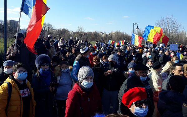 Protest împotriva legii vaccinării obligatorii la București - Sputnik Moldova-România