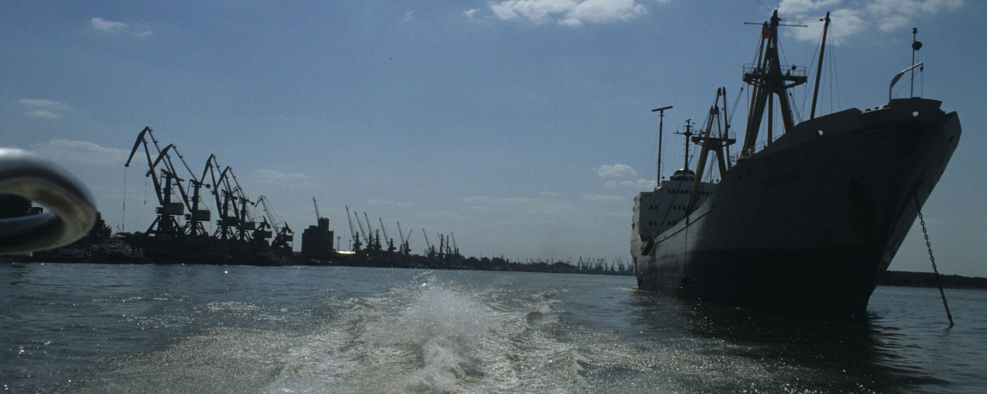 Измаильский морской торговый порт, расположенный в акватории Килийского устья реки Дунай (1985 год) - Sputnik Молдова, 1920, 18.03.2021