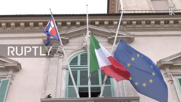 Steaguri coborâte în berna la Roma - Sputnik Moldova
