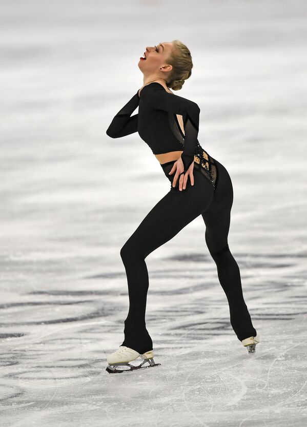 Американская фигуристка Брэди Теннелл на чемпионате мира по фигурному катанию в Стокгольме - Sputnik Молдова