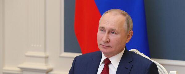 Президент РФ В. Путин выступил на сессии онлайн-форума Давосская повестка дня 2021 - Sputnik Moldova