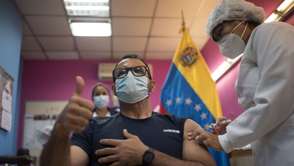 Вакцинация от коронавирусной инфекции вакциной Sputnik V в одной из больниц Каракаса, Венесуэла - Sputnik Молдова