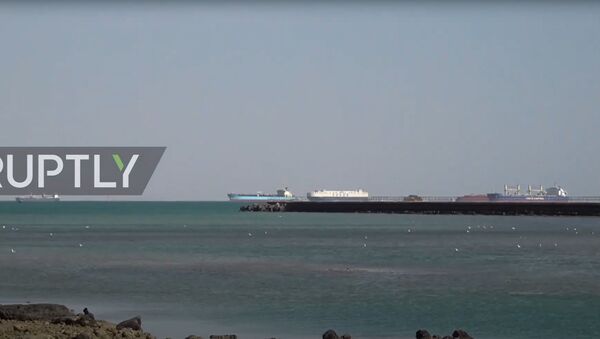 Video: Coadă de nave după deblocarea Canalului Suez - Sputnik Moldova
