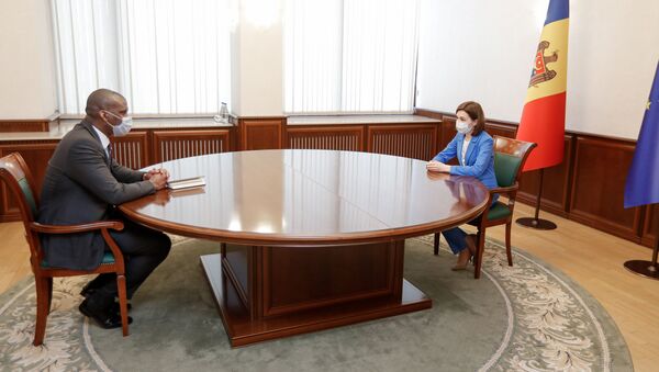 Встреча президента Майи Санду с послом США в РМ Дереком Хоганом - Sputnik Молдова