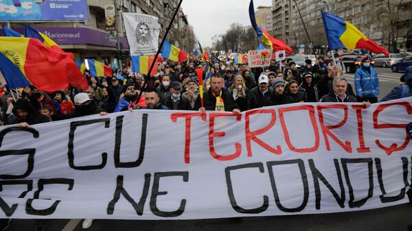Proteste la București împotriva restricțiilor COVID - Sputnik Moldova
