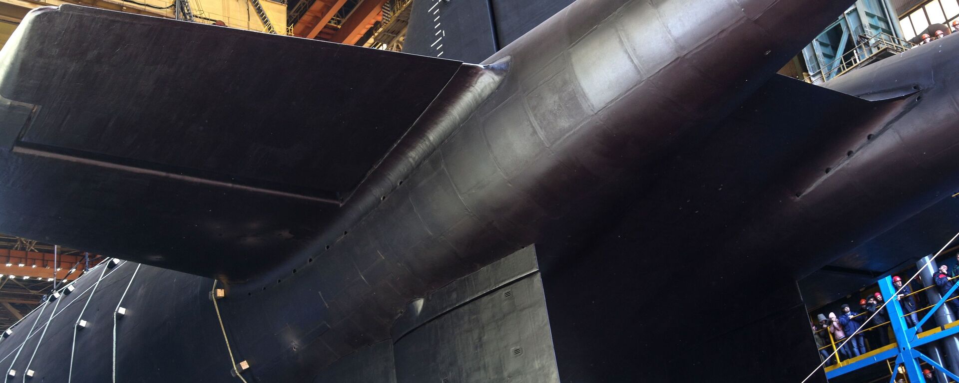Спуск на воду атомной подводной лодки Белгород в Архангельской области  - Sputnik Moldova-România, 1920, 27.07.2021