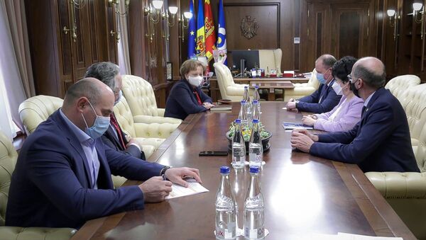 Заседание с участием спикера парламента Молдовы и членов действующего кабмина - Sputnik Молдова