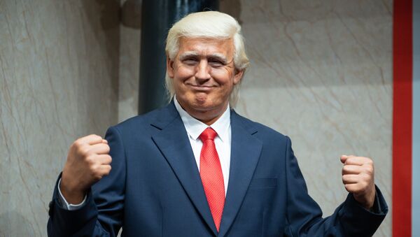 Восковая фигура 45-го президента США Дональда Трампа в музее восковых фигур Дежавю в Сочи - Sputnik Молдова