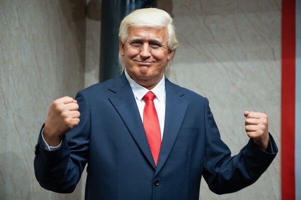 Восковая фигура 45-го президента США Дональда Трампа в музее восковых фигур Дежавю в Сочи - Sputnik Молдова