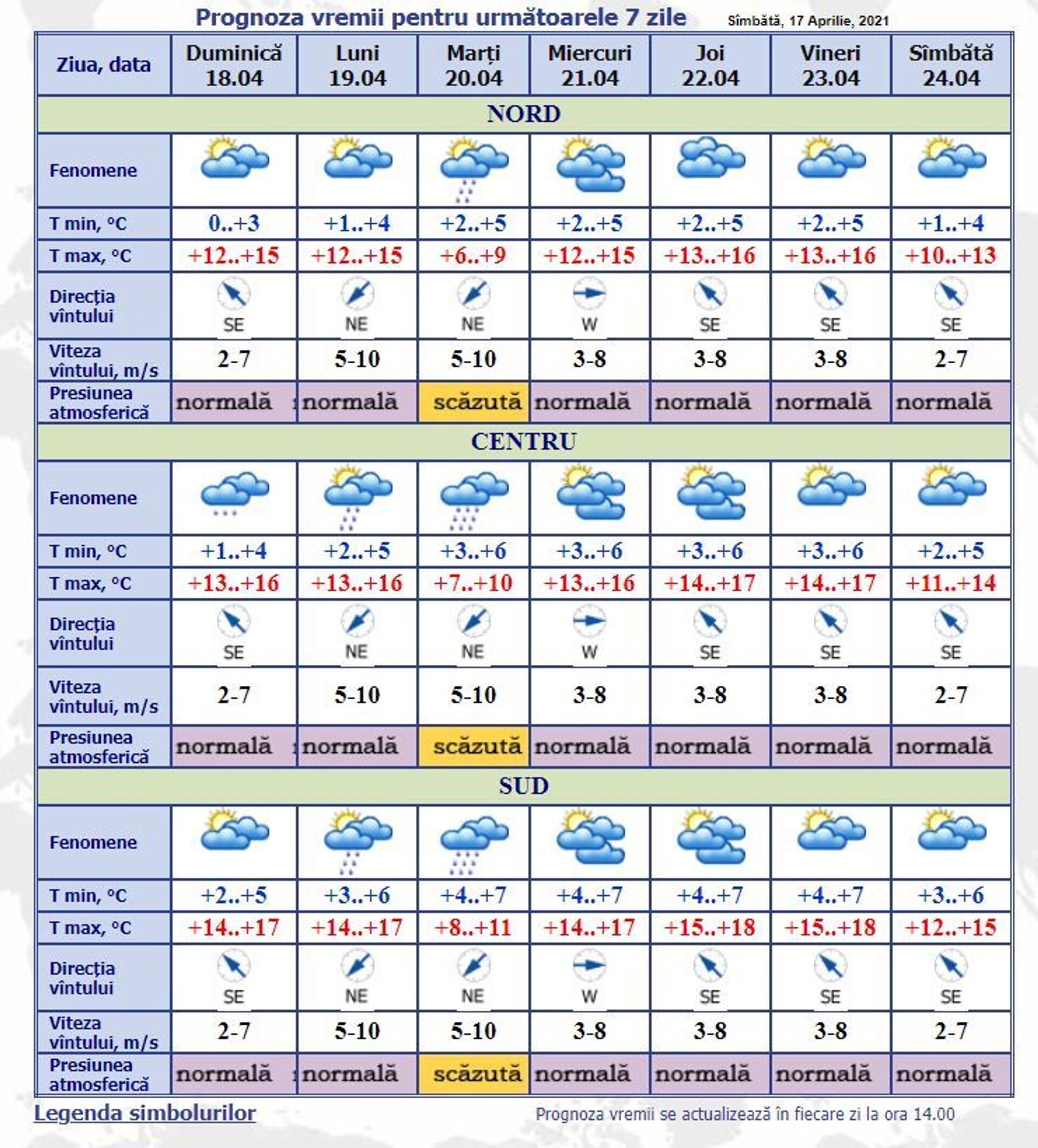 Meteo Moldova: Prognoza pentru următoarele trei zile - Sputnik Moldova, 1920, 18.04.2021