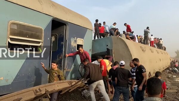 Egypt: Dozens of people injured after train derails north of Cairo - Sputnik Moldova-România