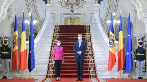 Întrevederea Președintelui României, Klaus Iohannis, cu Președintele Republicii Moldova, Maia Sandu - Sputnik Moldova-România