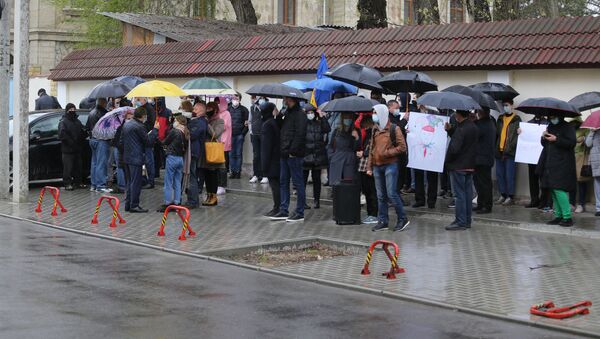 Protest din fața Curții Constituționale - Sputnik Moldova