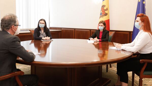 Președintele Maia Sandu a discutat cu Claus Neukirch, șeful Misiunii OSCE în Republica Moldova - Sputnik Молдова