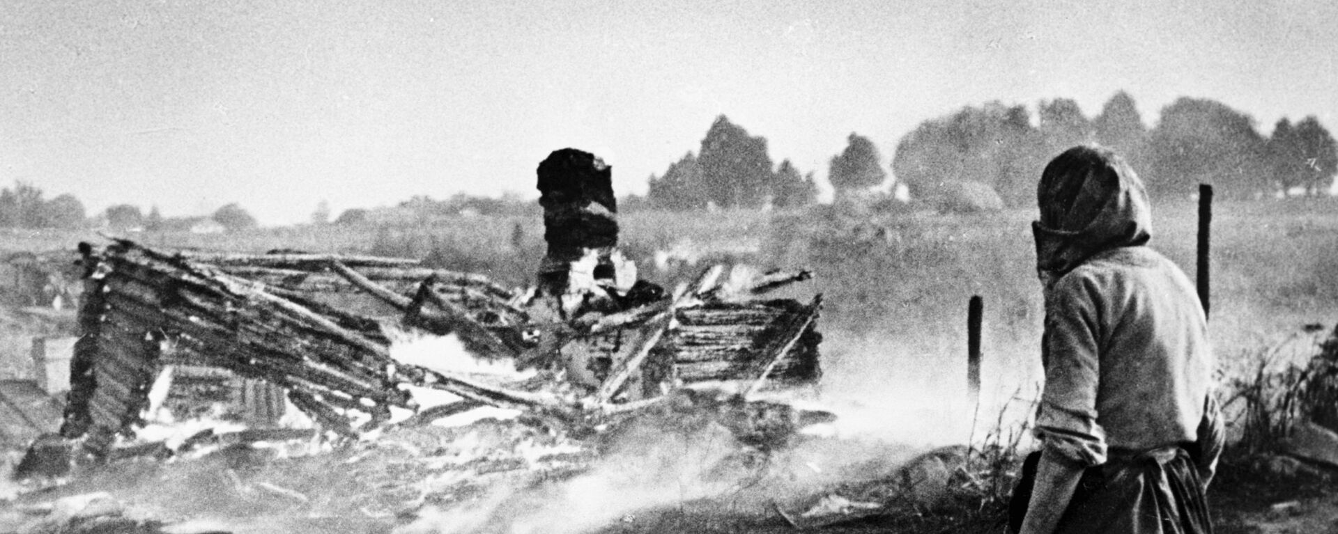 Гитлеровцы сожгли дотла деревню, 1944 год - Sputnik Молдова, 1920, 27.01.2022
