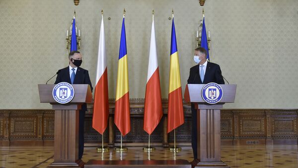 Vizita oficială a Președintelui Republicii Polone, Andrzej Duda, în România - Sputnik Moldova-România