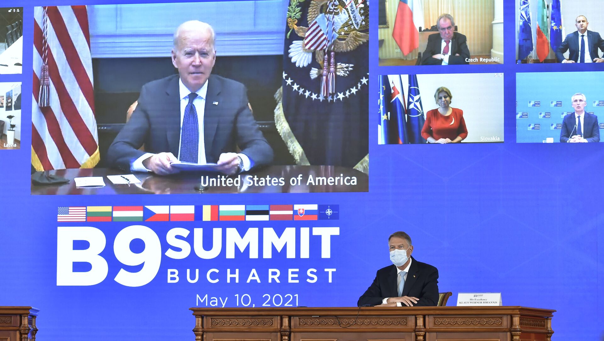 Joe Biden participă la Summitul București 9 - Sputnik Moldova-România, 1920, 11.05.2021