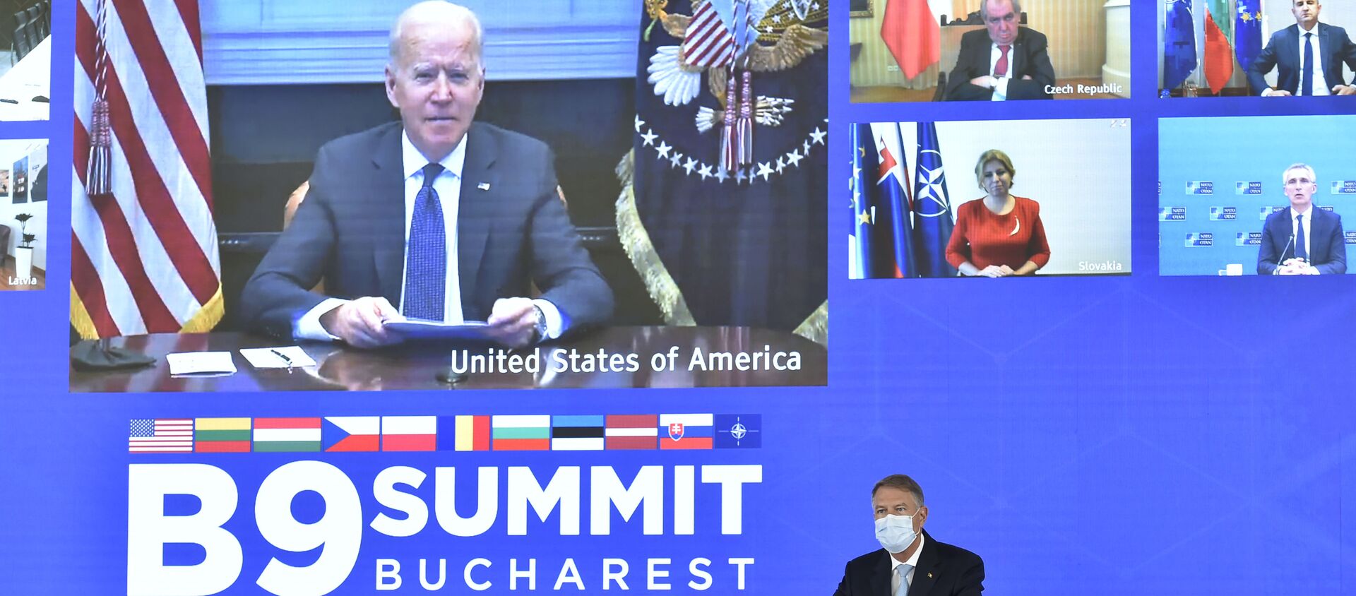 Joe Biden participă la Summitul București 9 - Sputnik Moldova, 1920, 11.05.2021