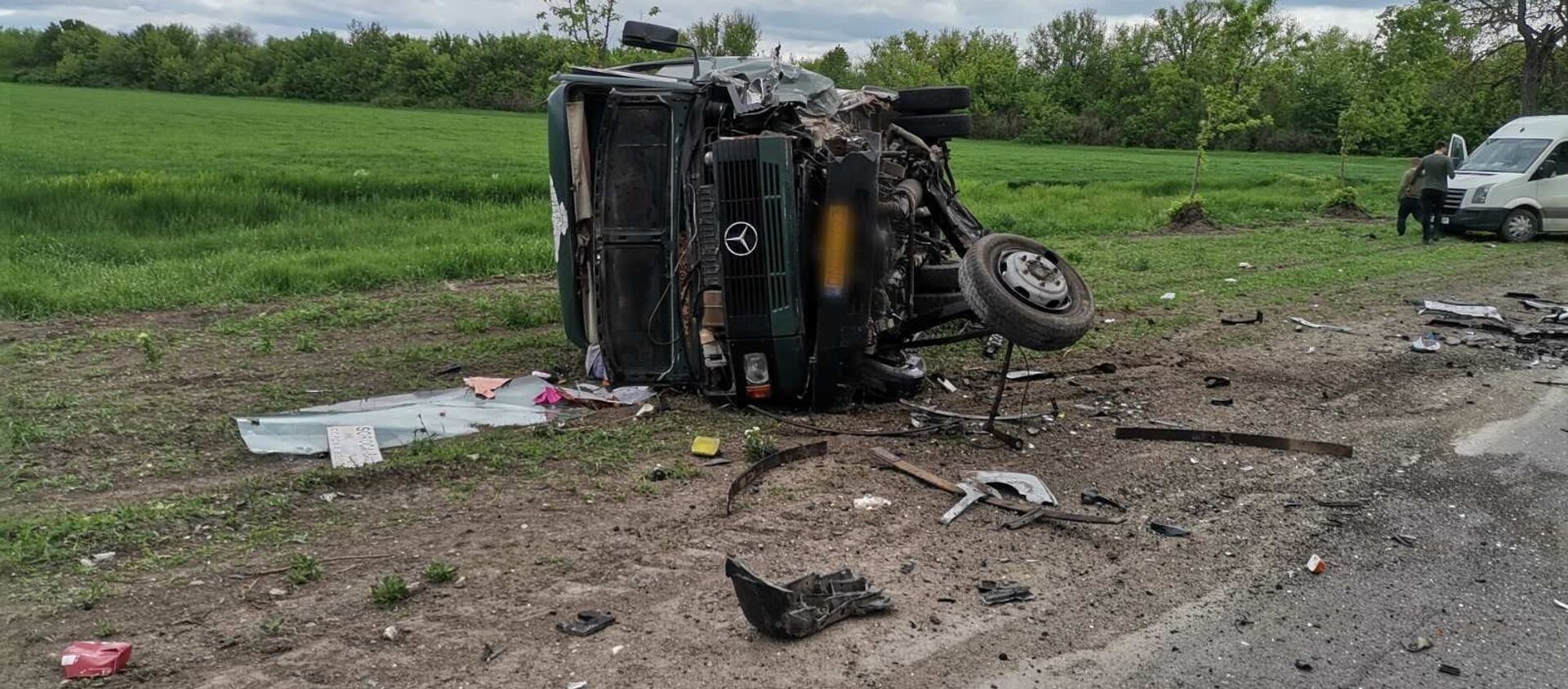 Accident cu implicarea unui microbuz de pe ruta Soroca-Bălți - Sputnik Moldova, 1920, 13.05.2021