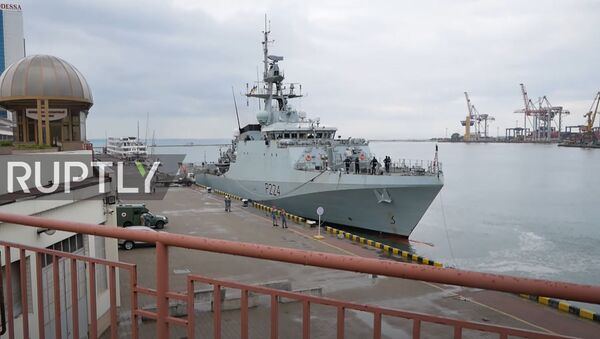 Ukraine: British warship HMS Trent enters Odessa port - Sputnik Moldova-România