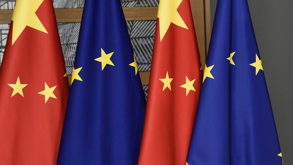 Drapele UE și China - Sputnik Moldova-România