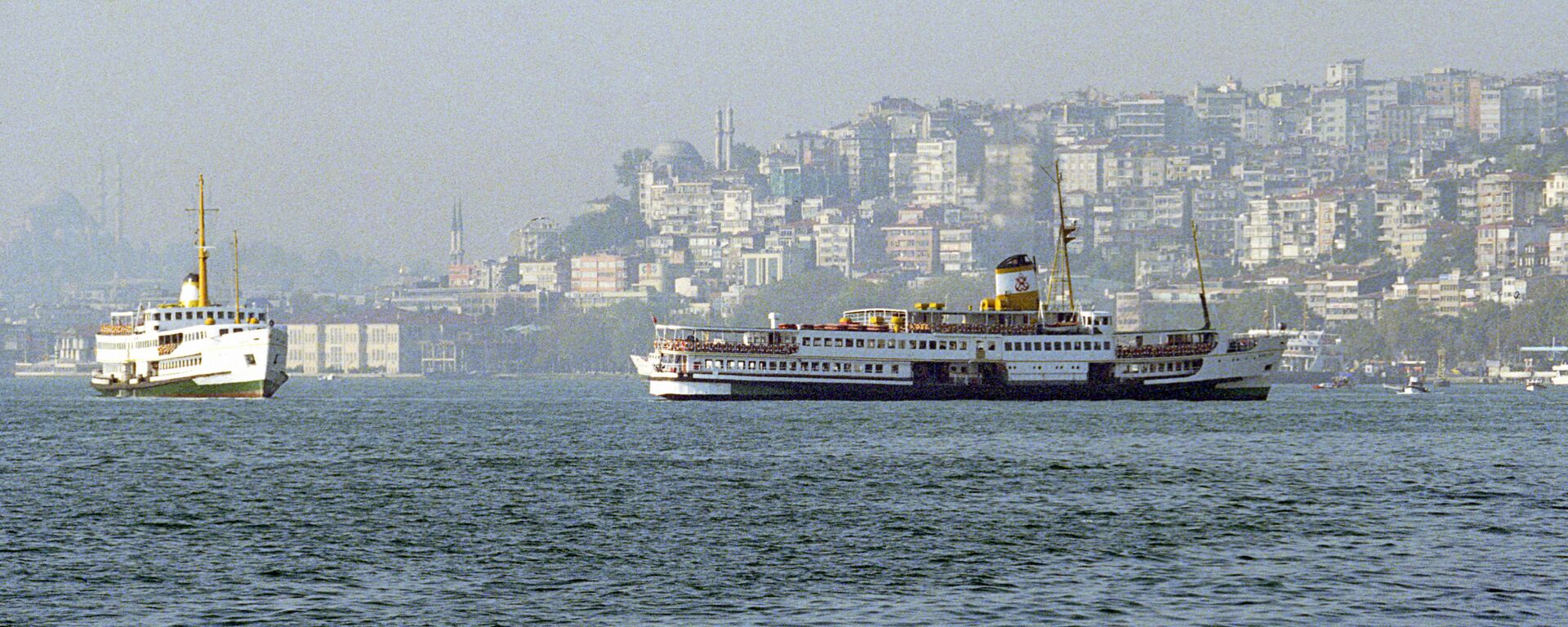Вид на пролив Босфор в турецком городе Стамбуле. - Sputnik Молдова, 1920, 28.05.2021