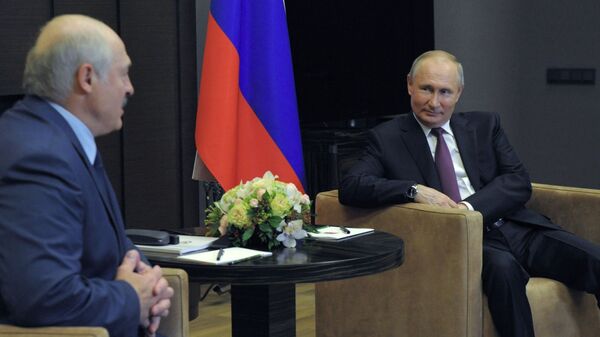 Президент РФ В. Путин встретился с президентом Белоруссии А. Лукашенко - Sputnik Moldova-România