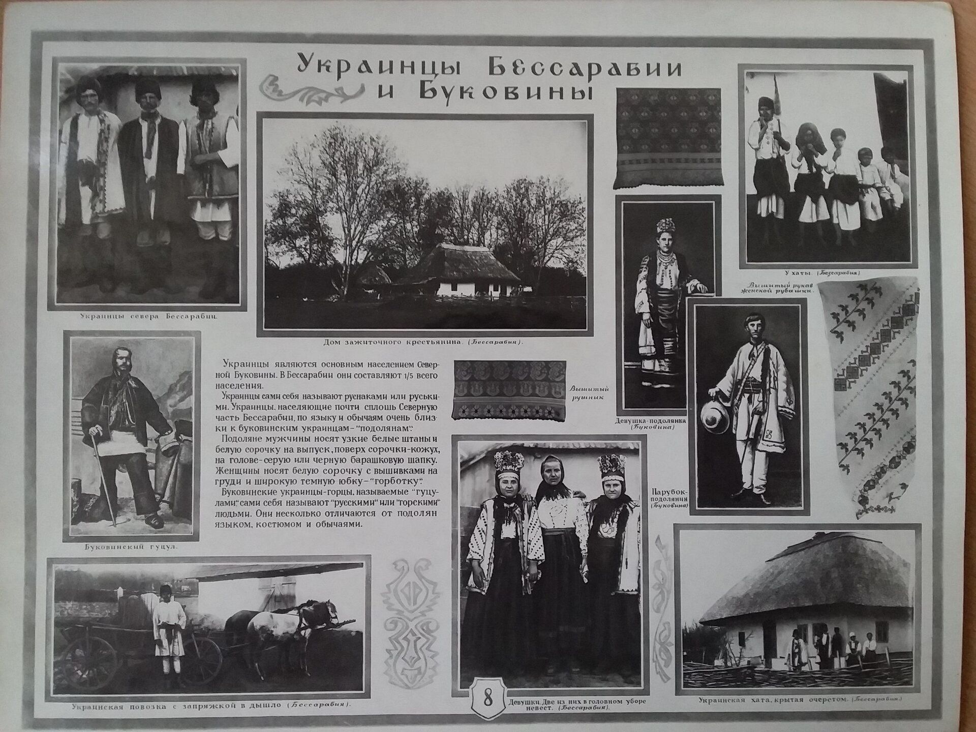 Украинцы Бессарабии и Украины в альбоме Бессарабия и Северная Буковина - Sputnik Молдова, 1920, 20.07.2021