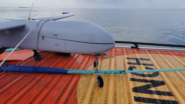 O dronă militară prăbuşită în Marea Neagră a fost recuperată - Sputnik Moldova-România