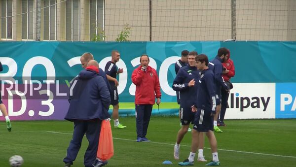 Russia: National football team trains before upcoming Euro 2020 match against Belgium - Sputnik Moldova-România