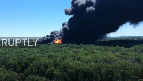 USA: Massive chemical plant fire continues to burn in Illinois - Sputnik Moldova