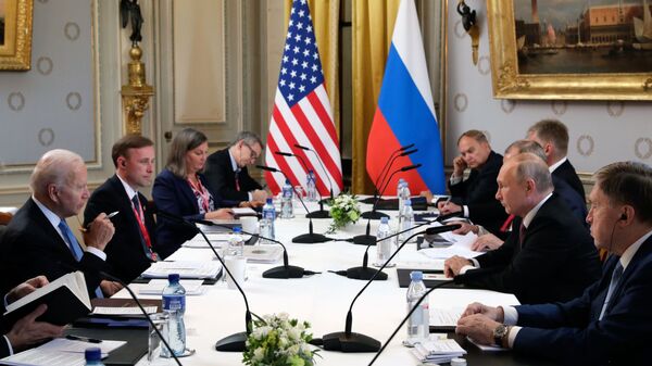 Встреча президентов России и США В. Путина и Дж. Байдена в Женеве - Sputnik Moldova