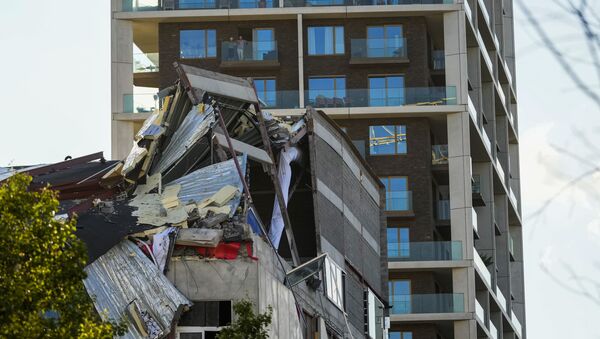 O clădire s-a prăbușit în orașul Antwerpen, Belgia - Sputnik Moldova