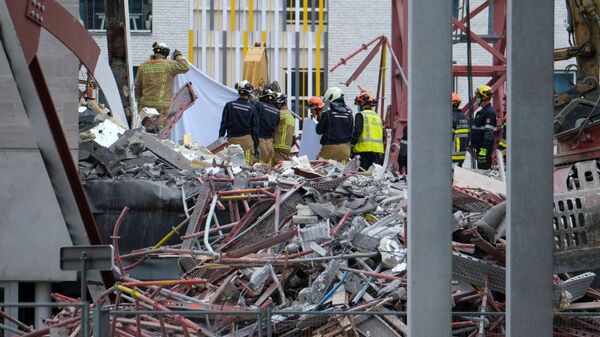 O clădire s-a prăbușit în orașul Antwerpen, Belgia - Sputnik Moldova-România