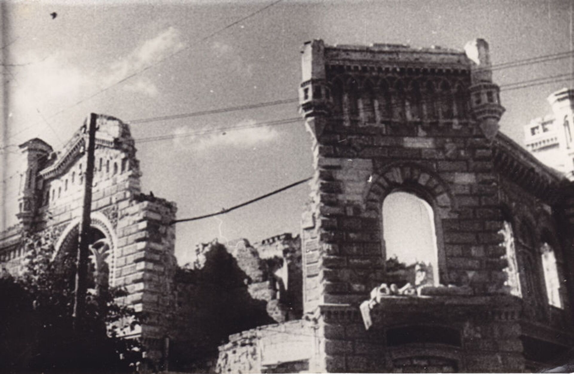 Разрушенное здание Примэрии, Кишинев 1944  - Sputnik Молдова, 1920, 20.07.2021