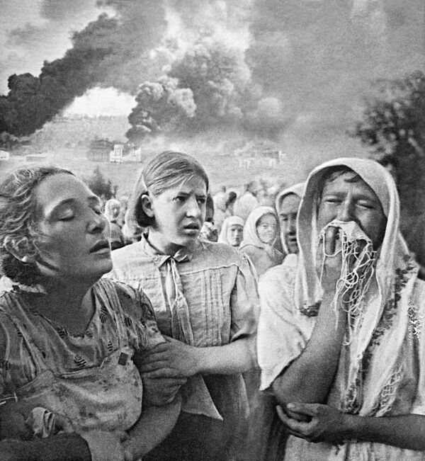 Marele Război Patriotic 1941-1945 23 iunie 1941 la Kiev. Zona Grushki. - Sputnik Moldova-România