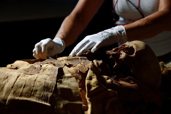 Подготовка к переносу мумии из Бергамо в Милан. - Sputnik Молдова