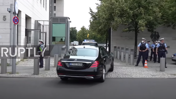 Germany: US convoy arrives at Federal Foreign Office as Blinken visits Berlin - Sputnik Moldova-România