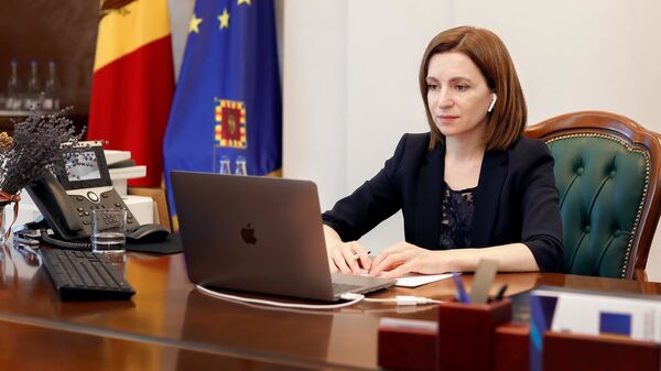 Майя Санду на онлайн-встрече с представителями винодельческой отрасли Молдовы - Sputnik Moldova