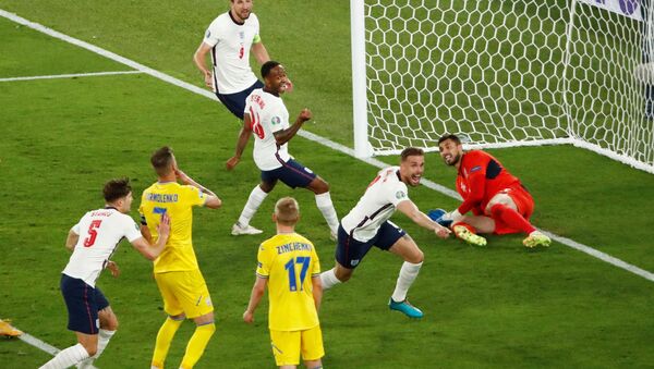 Сборная Англии по футболу вышла в полуфинал ЕВРО, разгромив Украину со счетом 4:0 - Sputnik Молдова
