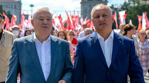 Марш сторонников Блока коммунистов и социалистов - Sputnik Moldova-România