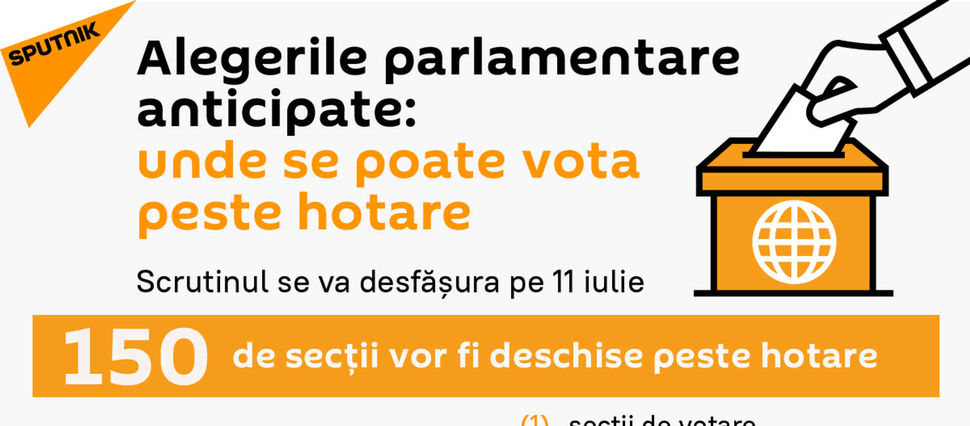 Alegerile parlamentare anticipate:  unde se poate vota peste hotare		 - Sputnik Moldova, 1920, 07.07.2021