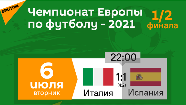 Чемпионат Европы по футболу - 2021-1/2 - Sputnik Молдова