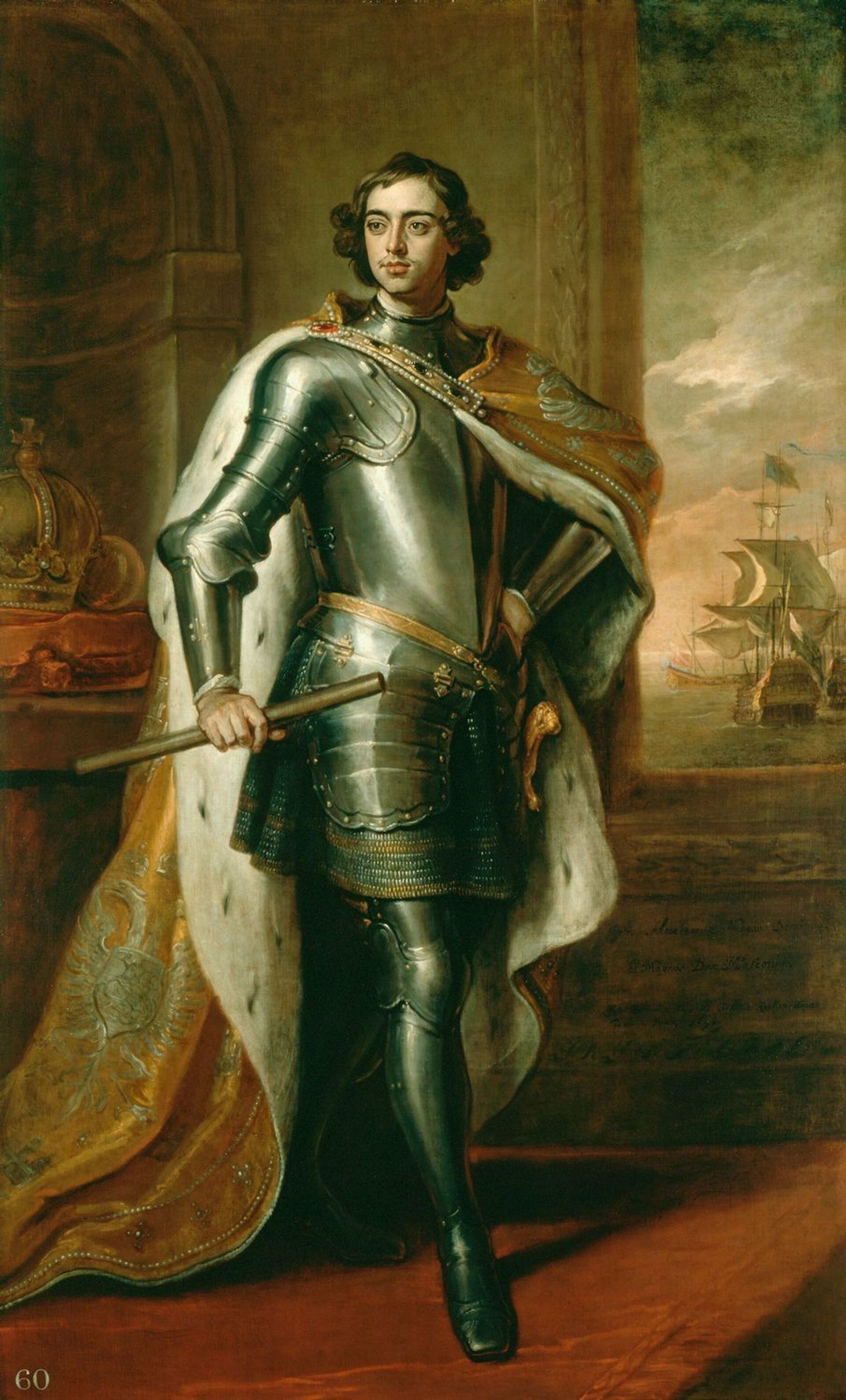 26-летний Пётр I. Портрет кисти Кнеллера был подарен Петром в 1698 английскому королю. - Sputnik Молдова, 1920, 20.07.2021