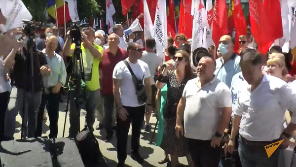 Протест в Кишиневе против сокращения избирательных участков для Приднестровья - Sputnik Молдова