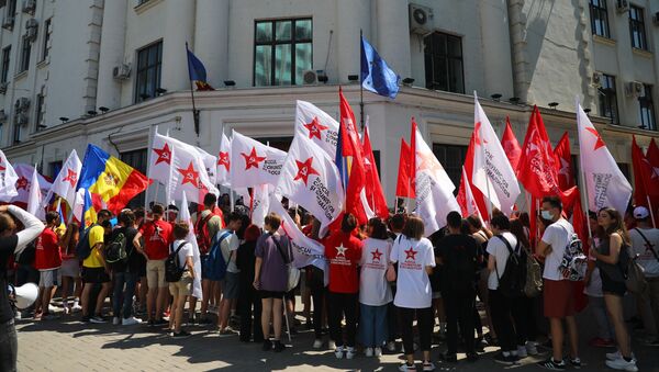  Протест в Кишиневе против сокращения избирательных участков для Приднестровья - Sputnik Moldova